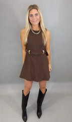 Poised Intent Dress (brown)