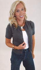 Weekender Knit Cardigan (dark grey)