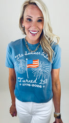 Summer of 250 Tee (blue jean)
