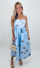 Petals & Plans Midi Dress