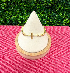 Curve Cross Bracelet