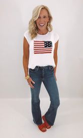 HR Scissor Cut Flare (med denim)