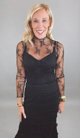 Midnight Muse Lace Top