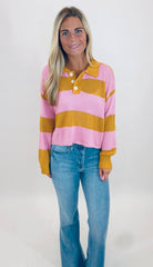 Bold Blitz Polo Sweater