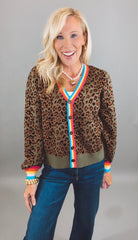 Wild Rainbow Cardigan (olive)