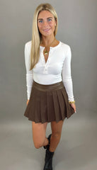 Rogue Pleat Skort