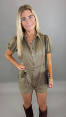 Suede Pursuit Romper