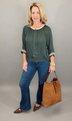 Sutton Blouse (forest green)