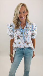 Tea Party Blooms Top