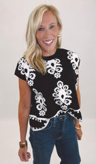 Knit List Top (black)