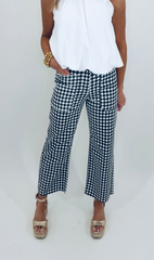 High Rise Utility Jean (black gingham)