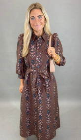 Storyline Midi Dress (brown)