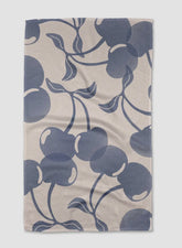 Blue Cherry Dreams Tea Towel