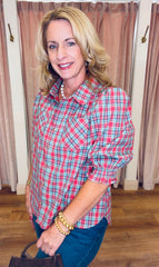 Presley Plaid Top