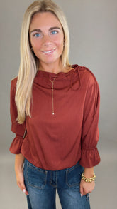 Rowan Blouse (burgundy)