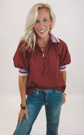 All Star Attitude Top (burgundy)