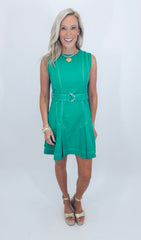 Signature Stitch Dress (green)