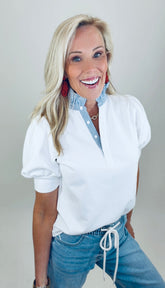Prep Talk Top (white)