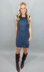 Suede Shift Dress