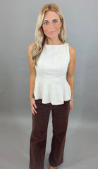 Suede Couture Top (cream)