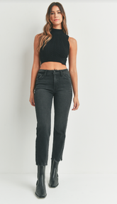 The Vintage Straight ( washed black)