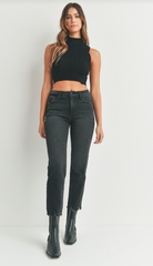 The Vintage Straight ( washed black)