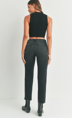 The Vintage Straight ( washed black)