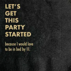 Party Started Cocktail Napkin
