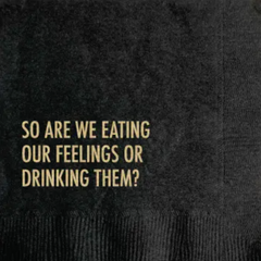 Drinking Feelings Cocktail Napkin