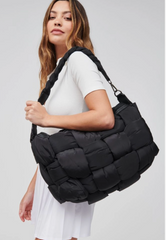 Large Sixth Sense Woven Bag (black)