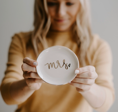 "Mrs." Jewelry Dish