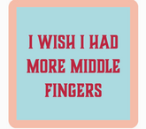 Middle Finger Coaster