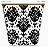 Cache Pot Candle (Blk Ikat/Blue Spa)