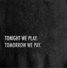 Pay & Play Cocktail Napkin
