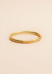 Mantra Gold Bangle Bracelet