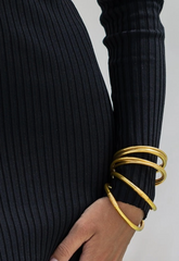 Mantra Gold Bangle Bracelet