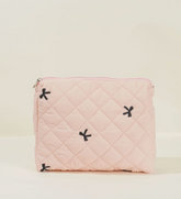 Pink Bow Cosmetic Bag (large)