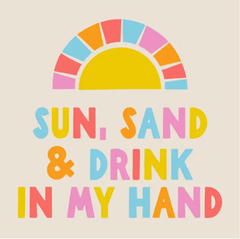Sun, Sand & Drink Cocktail Napkin