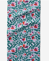 Spring Wavy Leaves Bar Towel