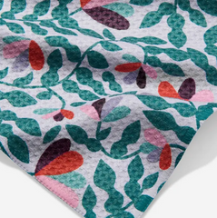 Spring Wavy Leaves Bar Towel