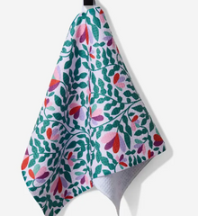 Spring Wavy Leaves Bar Towel