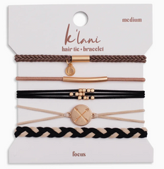 "Focus" Hair Tie Bracelets
