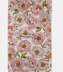 Peony Paradise Tea Towel