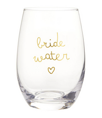 Bride Water Wine Glass