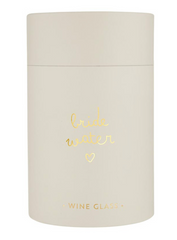 Bride Water Wine Glass