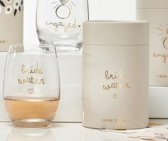 Bride Water Wine Glass