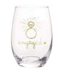 Engaged Wine Glass