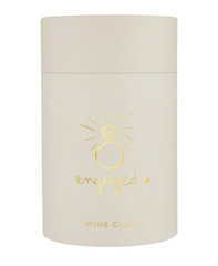 Engaged Wine Glass