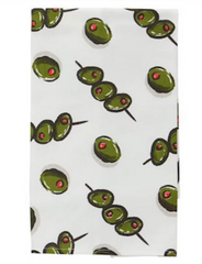Olive Print Bar Towel