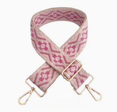 Pink Medallion Crossbody Strap